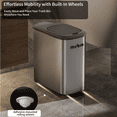 thumbnail image 6 of MRBIN Stainless Steel Motion Sensor Trash Can Bathroom, 10L / 2.6gal Slim Garbage Can with Lid Smart Trash Bin, Automatic Garbage Bin Touchless for Restroom, Vanity, Rv, Eclipse Grey, 6 of 9