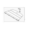 Genuine OE Volkswagen Tonneau Cover - 7P6-867-773-A-45W
