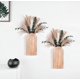 thumbnail image 5 of Jarrones de pared de madera QQBABO, set de 2 con pasto de pampas, 5 of 7