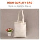 thumbnail image 5 of Bolsa de mano 10 Uds bolso de lona bolso de mano de gran capacidad Color sólido plegable reutilizable ligero bolso de compras bolso de tela bolso de mano, 5 of 7