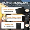 thumbnail image 3 of Package Drop Box – Anti-Theft Secure Mailbox with Code Lock, Galvanized Steel, Weather-Resistant Wall Mount for Porch – Black or White, 3 of 6