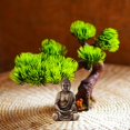 thumbnail image 4 of Figura de Buda, árbol artificial, adorno de escritorio creativo, bonsái decorativo Estilo B, 4 of 9