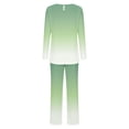 thumbnail image 6 of UAMVSH Womens Pajama Sets 2 Piece Lounge Sets Crew Neck Long Sleeve Top and Elastic Waist Pants with Pockets, 6 of 7