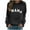 A-Black, variant on Women's Seasonal Long Sleeve Sweatshirt – Round Neck Pullover No Hood Comfort Fit Casual Printed Top Under $10
