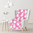 thumbnail image 3 of Pink Ghosts Halloween Blanket Gifts for Girls Women Kids Fleece Lightweight Throws Blanket Spooky for Boys Soft Flannel Blankets Decorations-50 x60, 3 of 6