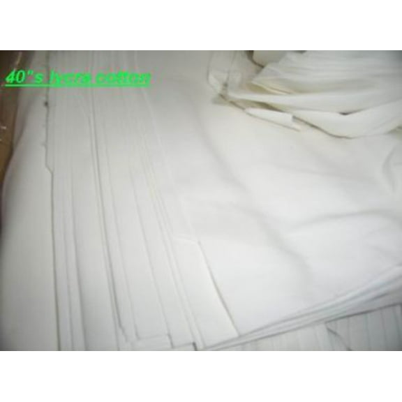 40 x 40#39;s cotton lycra fabric 58 wide~white colourquot;