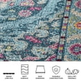 thumbnail image 5 of Safavieh Madison Eustacia Oriental Area Rug, Light Blue/Fuchsia, 5'3" x 7'6", 5 of 11