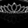 thumbnail image 2 of LABSERRON 1Pcs Rhinestone Tiara For Women Circular Alloy Hairband With Decorative Function 15 Inch Circumference, 2 of 8