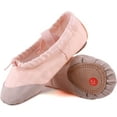 thumbnail image 2 of Ballet Slipper Shoes Stretch Satin Ballerinas Dance Yoga Flats with Pure Ribbons for Girls (Toddler/Little Kid/Big Kid, 2 of 7