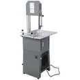 thumbnail image 2 of Bingirl Commercial Meat Band Saws Machine, 550W 2-in-1 Stainless Steel Butcher Meat Grinder Sausage Stuffer, Blade Bone Sawing, Meat Cutting Bandsaw Workbench, 2 of 9