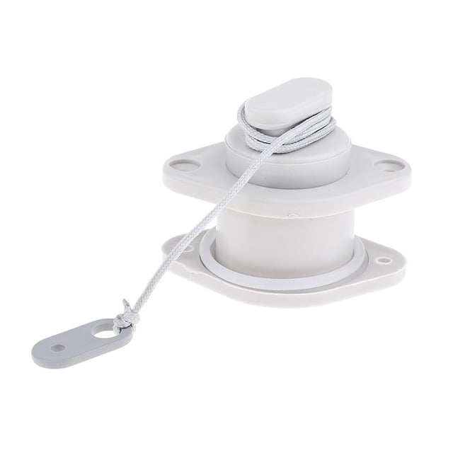Kayak Scupper Plug with Pull String, Inflatable Hole Replacement Accessories - Multiple Colors & Sizes - Gray, 24mm
