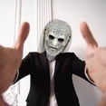 thumbnail image 3 of Halloween！Máscara facial de silicona aterradora, máscara de terror, fiesta de Halloween, Cosplay, tocado, 3 of 8