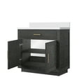 thumbnail image 4 of Shelter 36 in W x 22 in D Black Oak Single Bath Vanity and Cultured Marble Top, 4 of 7