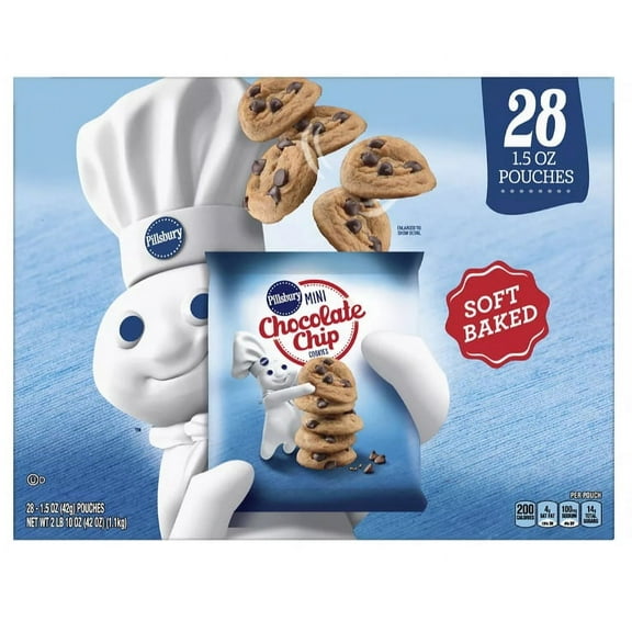 Pillsbury Soft Baked Mini Chocolate Chip Cookies (1.5 oz., 30 ct.)