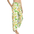 thumbnail image 2 of Uemuo St Patrick's Day1 Pattern Women's Wide Leg Palazzo Lounge Pants with Pockets Light Weight Loose Comfy Casual Pajama Pants-Medium, 2 of 9