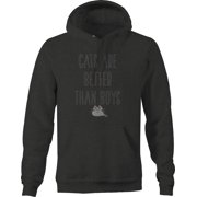 Cats are Better than Boys Crazy Cat Lady Pet Mom Graphic Hoodies Xlarge Dark Gray