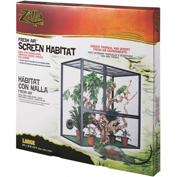 Zilla Fresh Air Screen Habitat - Walmart.com - Walmart.com