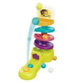 thumbnail image 2 of Fiudx Ofertas de la semana Pista de educación temprana para niños, música giratoria, bola rodante infantil, torre deslizante, juguetes de pelota de mano apilados para educación temprana, 2 of 7