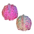 thumbnail image 2 of Glass Walnut Handball Multi Colored Gradient 1 Pair 1.8x1.4x1.4in, 2 of 9