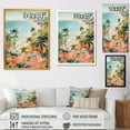 thumbnail image 4 of Designart "Coastal Beach Scene Paradise in Pastel Colors III" Coastal Canvas Wall Art - Coastal Pink Coastal Beach Entryway Wall Art, 4 of 6