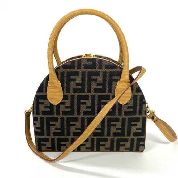 Pre-Owned Fendi Zucca 2-way Canvas Handbag