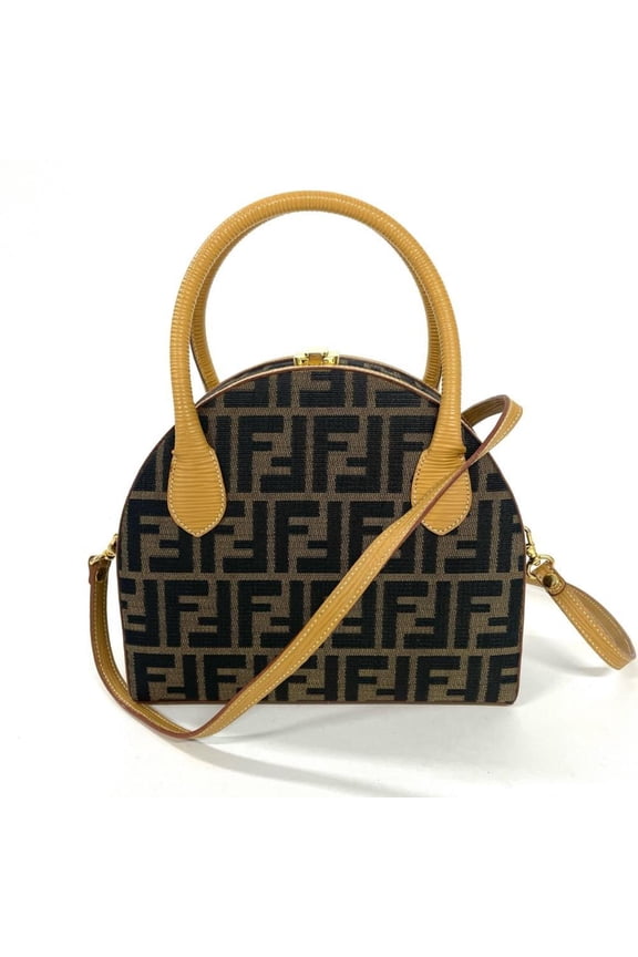 Pre-Owned Fendi Zucca 2-way Canvas Handbag