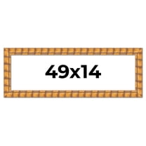 49x14 Frame Beige Real Wood Picture Frame Width 3 inches | Interior Frame Depth 0.5 inches |