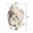 thumbnail image 6 of Antique White Small Cherub Angel Statues with Dove 5", Distressed Finish Resin Collectible Angel Figurines, Greek Statue Decor for Indoor, Decorative Garden Peace Angel for Gifts Patio Porch Lawn, 6 of 7