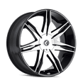 thumbnail image 2 of KRAZE EPIC-KR143 26X10 5X115/5X120 18ET 74.1CB BLACK/MACHINED, 2 of 2