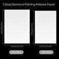 thumbnail image 4 of 300 piezas de papel desprendible de 16 x 12 y 15 x 10 pulgadas, cubierta de repuesto antiadherente de doble cara para pintura de diamantes, 4 of 4