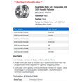 thumbnail image 2 of Rear Brake Rotor Set - Compatible with 2020 Hyundai Palisade, 2 of 2
