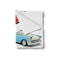 thumbnail image 2 of Manly Soft Flannel Fleece Throw Blanket, Arrangement of 4 Classic Car Roadsters Old Fashioned Transportation Illustration, Cozy Plush for Indoor and Outdoor Use, 60" x 80", Multicolor, by Ambesonne, 2 of 5