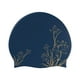 thumbnail image 5 of Gorro de baño de silicona Gorro de baño impermeable con estampado floral Gorro de baño oro, 5 of 9