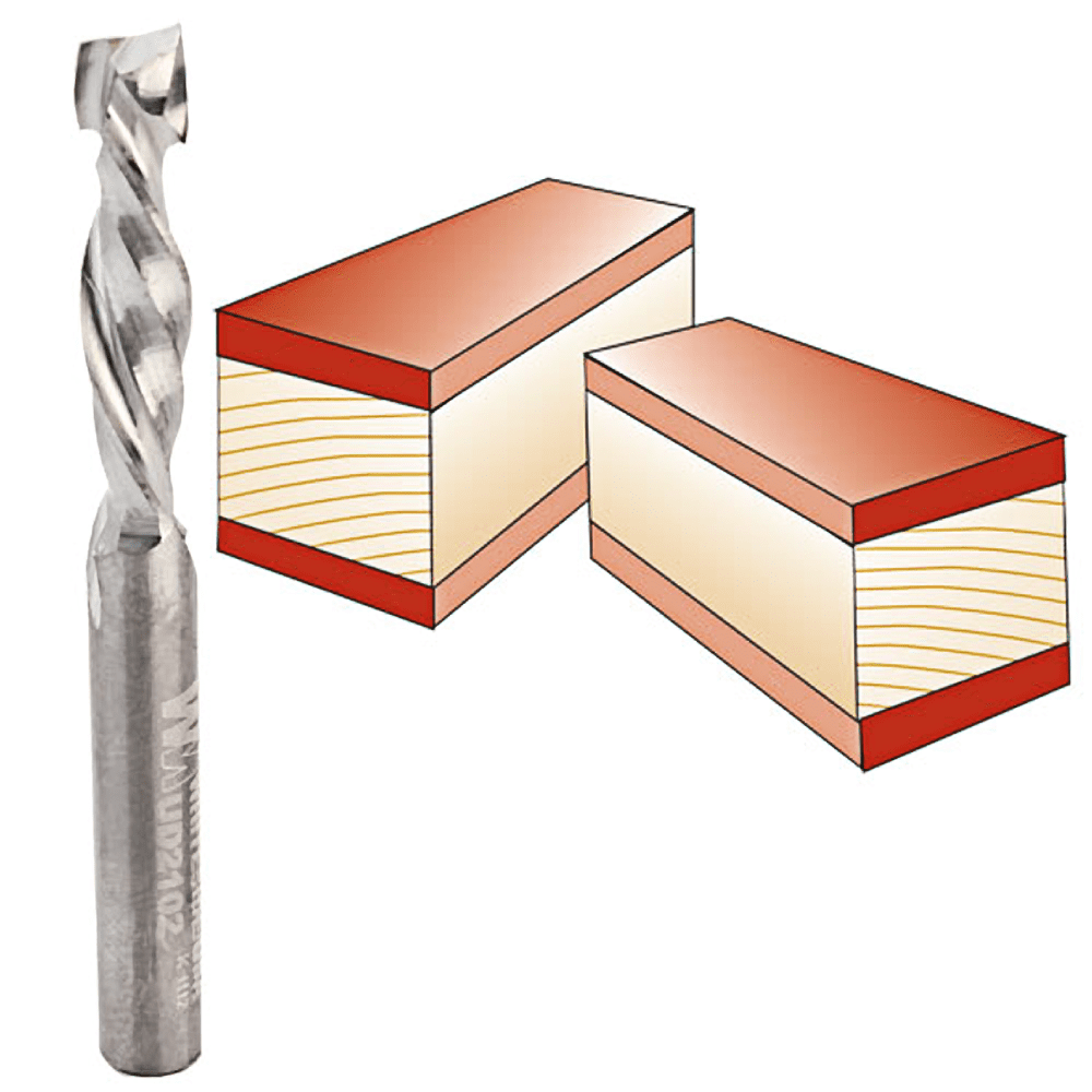 Whiteside Router Bits UD2102 Up/Down Cut Spiral Bit with Solid Carbide