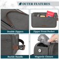 thumbnail image 3 of Neceser PAVILIA Canvas Travel Dopp Kit resistente al agua, 3 of 8