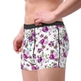 thumbnail image 2 of Uemuo Violets Flowers Pattern Men's Boxer Briefs,Trunk Anti-Chafing,Comfortable, Durable, and Stylish Underwear-Large, 2 of 9