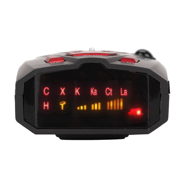 Detector de radar láser, banda de frecuencia de 16, detector de radar con advertencia de voz de 360 grados, detector de radar con capacidad de respuesta ultrarrápida