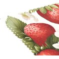 thumbnail image 5 of Strawberries with Floral 4 PCs Placemats Set Linen Non-Slip Table Mat Rectangular Washable for Dining Kitchen Party 12"x18", 5 of 8