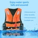 thumbnail image 4 of Chaleco Salvavidas Para Adultos Y Niños, Chaleco Protector, Ropa Para Kayak, Rafting, Pesca, Protector Corporal Ajustable Reflectante Con Silbato Sweethay OD016455-01, 4 of 6