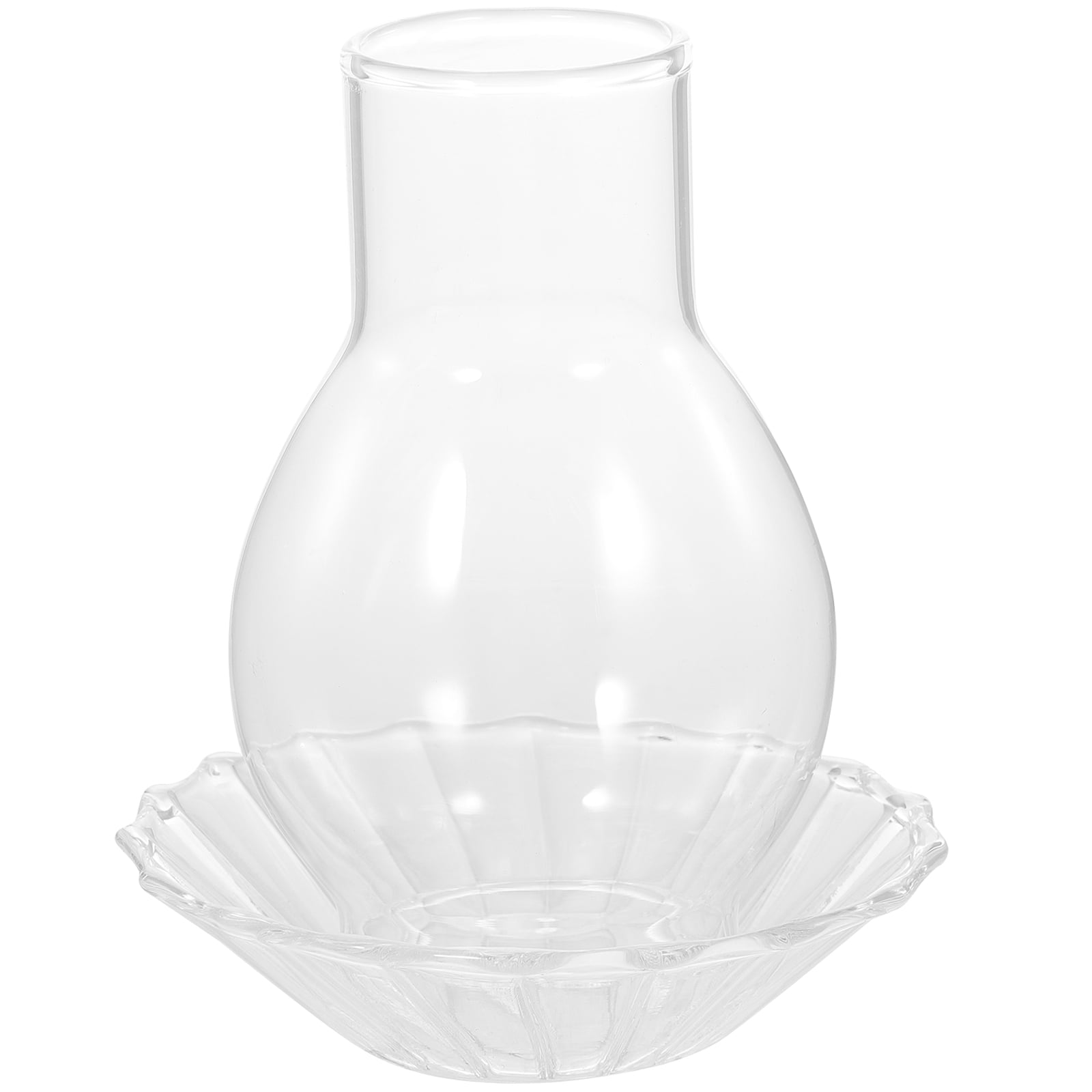 NUOLUX 1 Set Candle Cover Candle Holder Kit Transparent Glass Cover Candle Holders Centerpiece