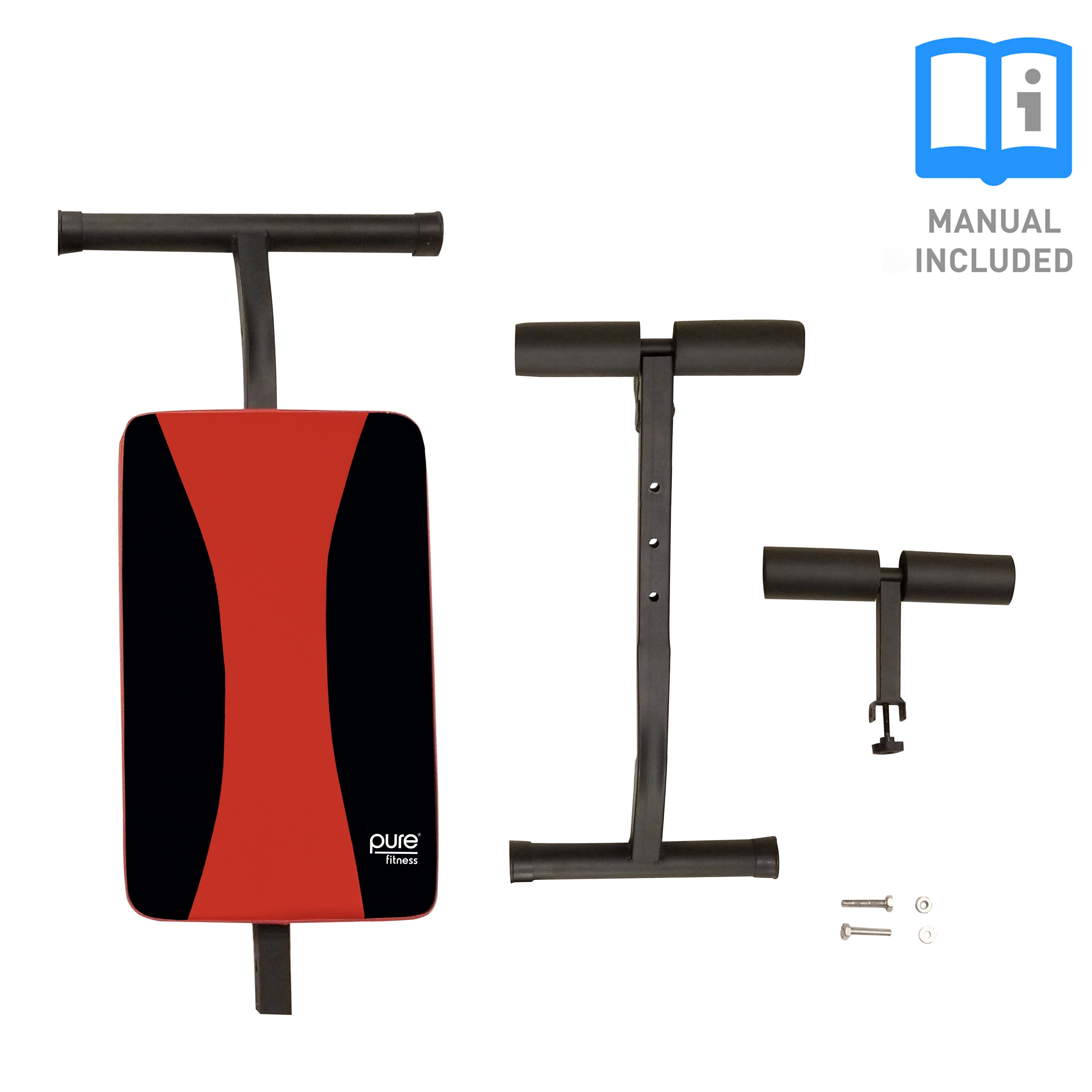 Pure Fitness Ab Crunch Sit up Bench Abdominal Trainer Foldable