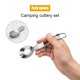thumbnail image 2 of Cuchara portátil plegable Hugtrwg Para acampar tenedor senderismo al aire libre Picnic, 2 of 9