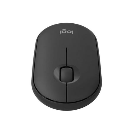 Logitech - Pebble Mouse 2 M350s Slim Lightweight Wireless Silent Ambidextrous Mouse with Customizable Buttons - Graphite