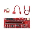 thumbnail image 1 of Tholdsy Placa adaptadora PCI-E 1X a 16X, tarjeta extensora de Cable USB 3,0, equipo de minería, accesorios de placa base de computadora, Type2 NO2, 1 of 6