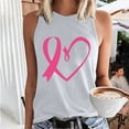 thumbnail image 2 of VKOYWKM Breast Cancer Survivor Shirts for Women Pink Ribbon Tank Tops Sleeveless Tshirt Tees Breast Cancer Gifts for Woman, 2 of 5