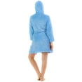 thumbnail image 4 of Casual Nights Women's Hearts Fleece Hooded Bathrobe Robe, 4 of 5