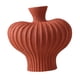 thumbnail image 4 of Jarrón de flores de porcelana, jarrón de capullo, maceta para plantas, flores secas, maceta para regalo de cumpleaños S Rojo, 4 of 9
