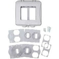 thumbnail image 4 of Raco 211248 Outlet Cover 2 Gang Expandable, Gray, 4 of 4