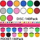 thumbnail image 3 of Ventiladores plegables con forma de disco volador V-chen, 25 cm, 140 unidades, multicolor, 3 of 7