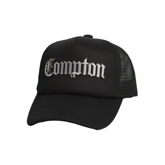 Top Headwear Youth Boys Kids Compton LA Snapback Trucker Cap Black